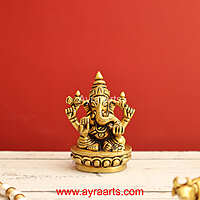 Brass Ganesha 3 Inch Height