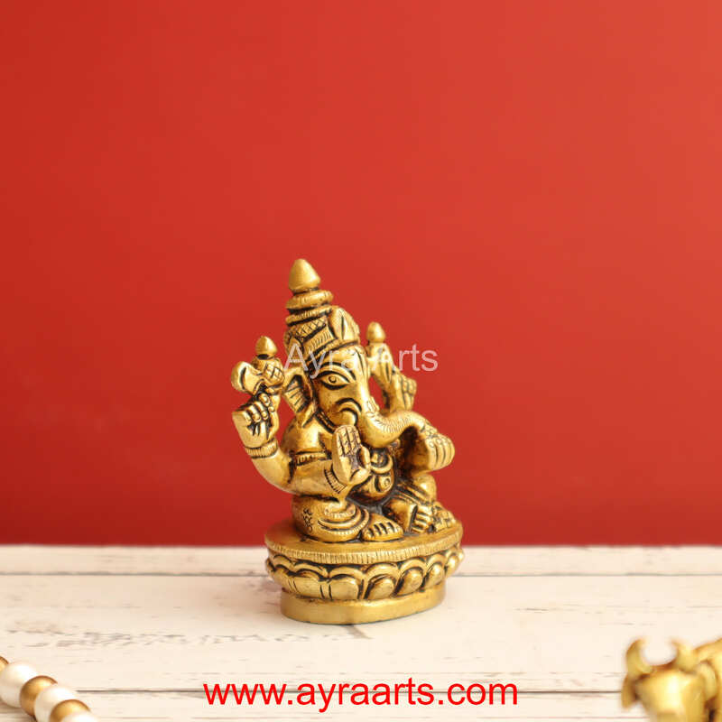 Brass Ganesha 3 Inch Height
