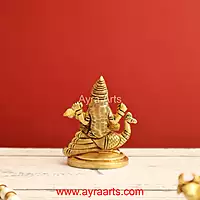 Brass Saraswati Devi 2.5 Inch Height