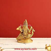 Brass Saraswati Devi 2.5 Inch Height