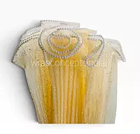 Frosty Dots Pearl Edge Frill