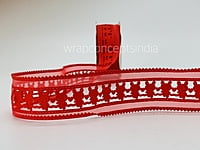 Bunny Cut Work Ribbon- Pistachio Green