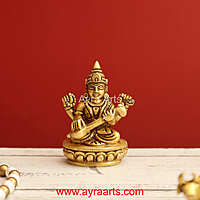 Brass Saraswati Idol 3 Inch Height