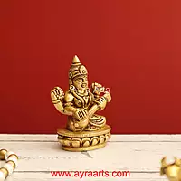 Brass Saraswati Idol 3 Inch Height
