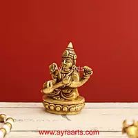 Brass Saraswati Idol 3 Inch Height