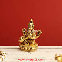 Brass Saraswati Idol 3 Inch Height