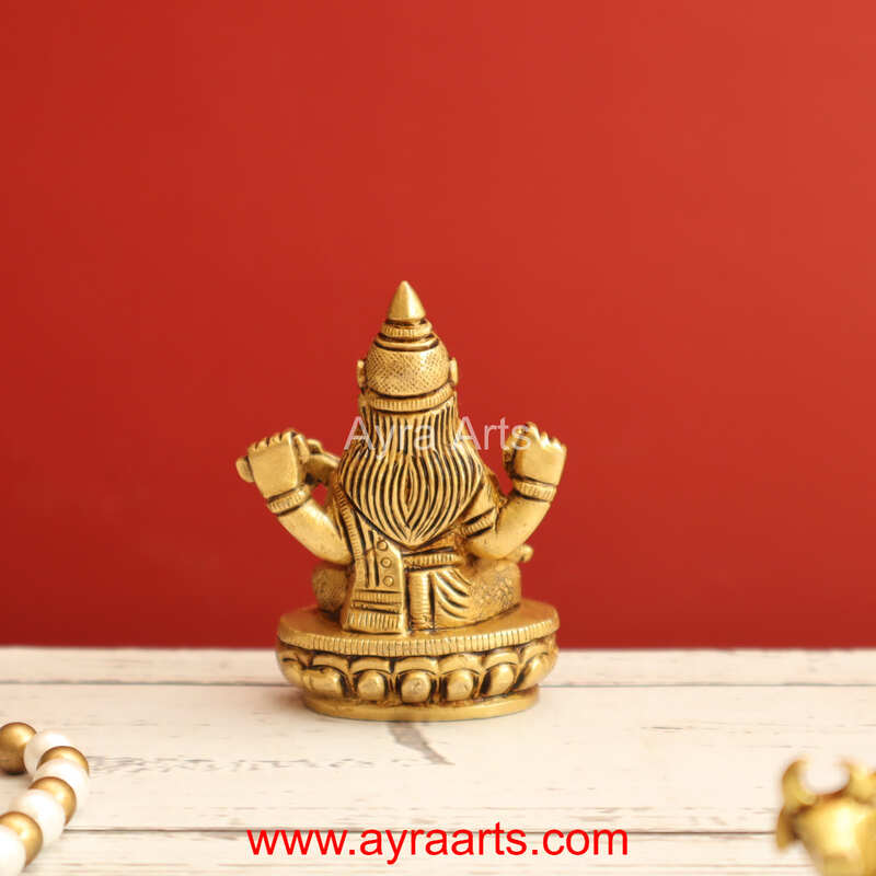 Brass Saraswati Idol 3 Inch Height