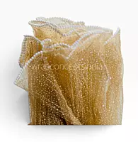 Frosty Dots Pearl Edge Frill - 4 Yards