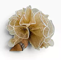 Frosty Dots Pearl Edge Frill - 4 Yards