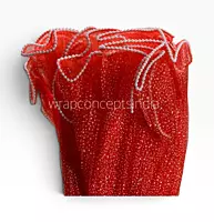 Frosty Dots Pearl Edge Frill - 4 Yards
