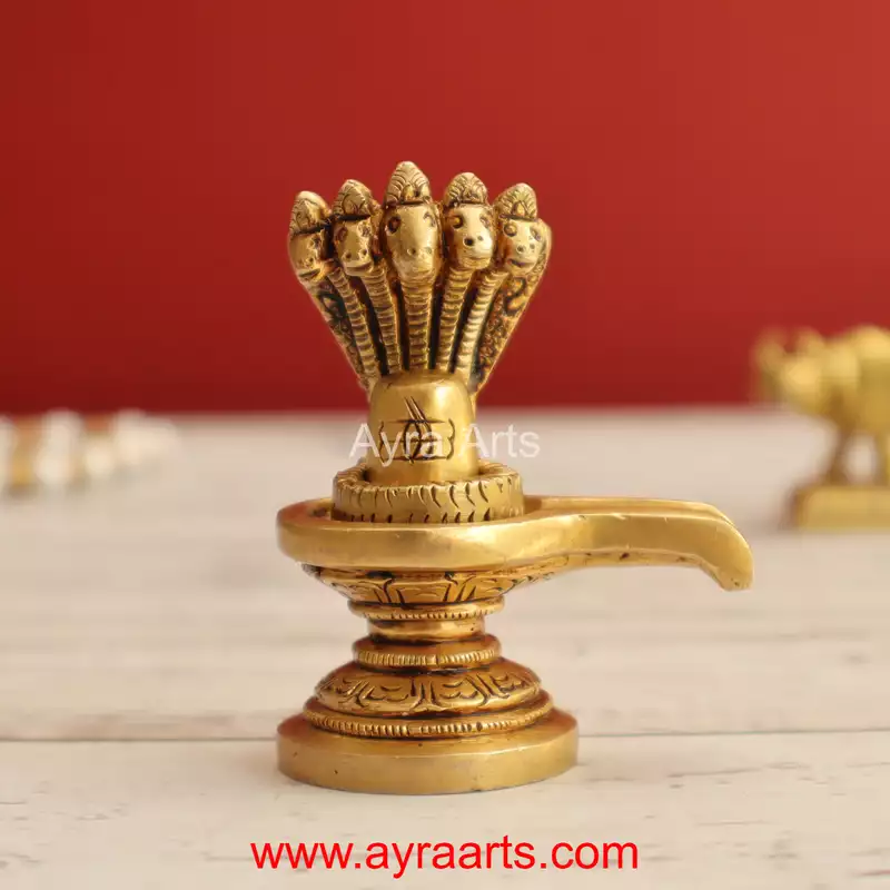 Brass Shivaling 2.5 Inch Height