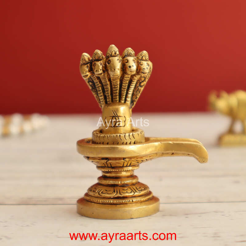 Brass Shivaling 2.5 Inch Height