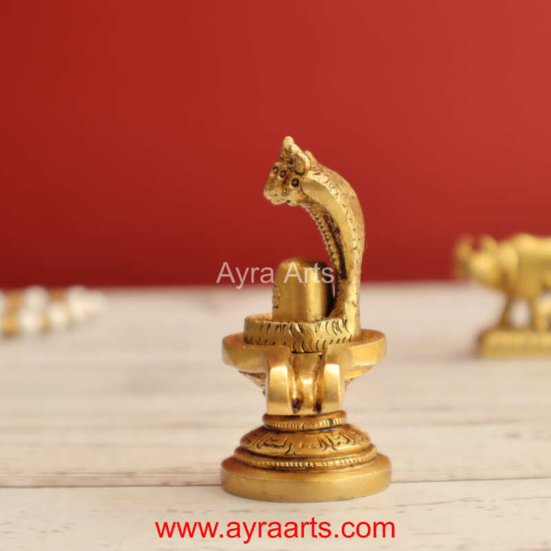 Brass Shivaling 2.5 Inch Height