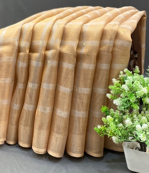 Sunehri – Pure Tissue Sarees (Checks Pattern)