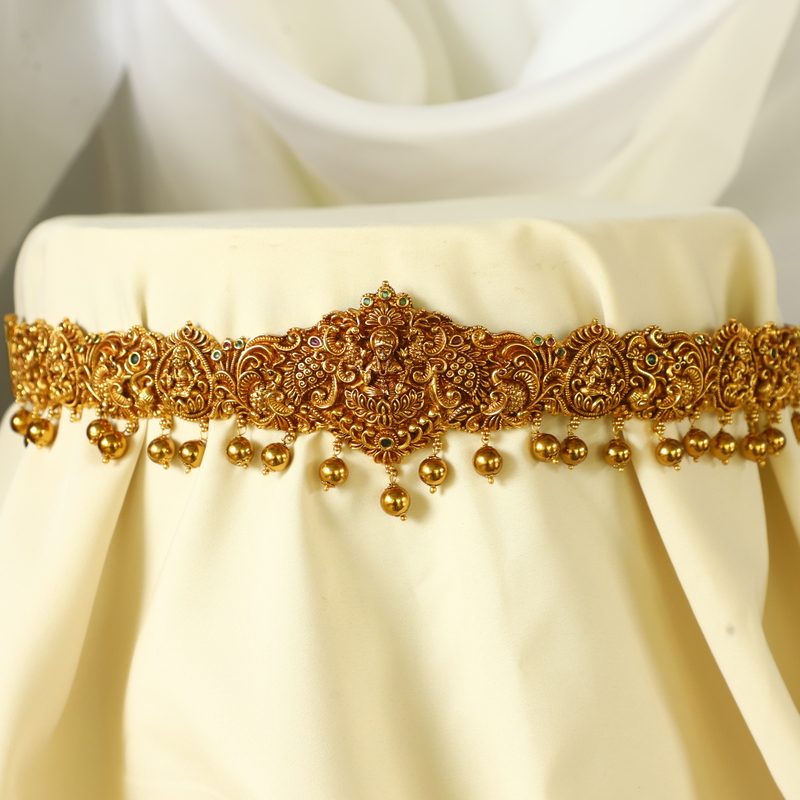 Lakshmi & Peacock designed gold finish Hip belt
