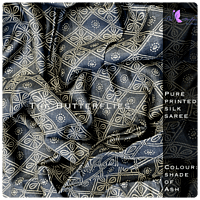 Pure printed silk saree NIRSSIL20532