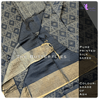 Pure printed silk saree NIRSSIL20532