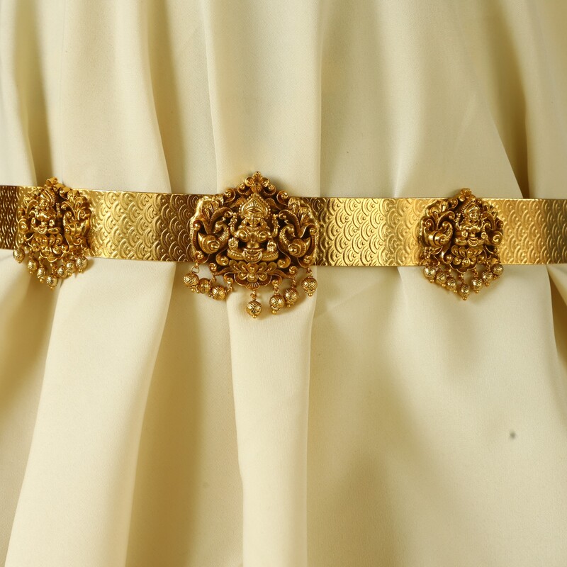 antic hip belt Lakshmi gold finishing