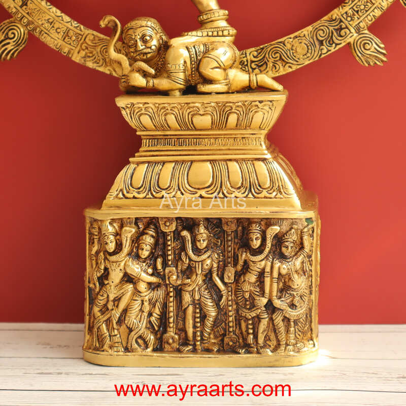 Brass Nataraja Murti Lord Shiv Dancing Statue Idol - 24 Inch Height