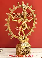 Brass Nataraja Murti Lord Shiv Dancing Statue Idol - 24 Inch Height