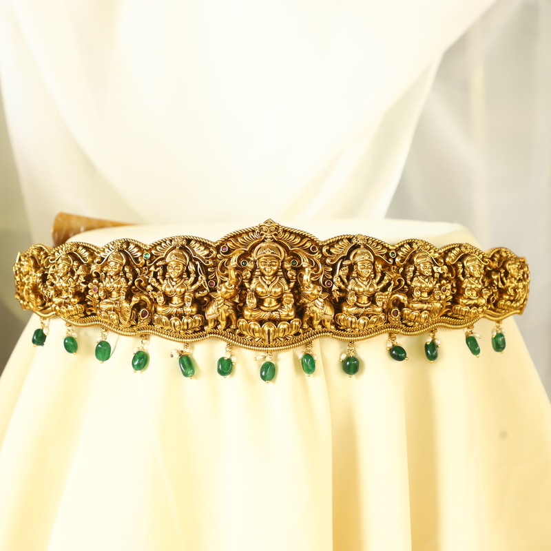 Lakshmi design peacock with elephant hipbelt