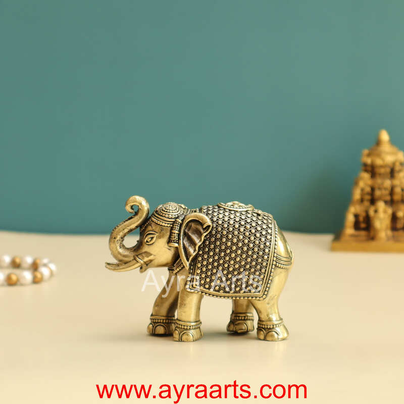 Brass Elephant Premium 3 Inch Height