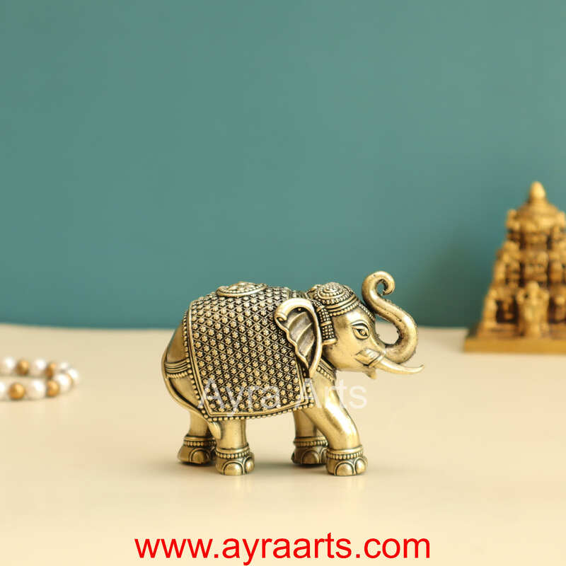 Brass Elephant Premium 3 Inch Height