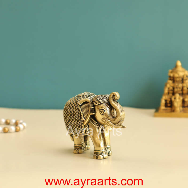 Brass Elephant Premium 3 Inch Height