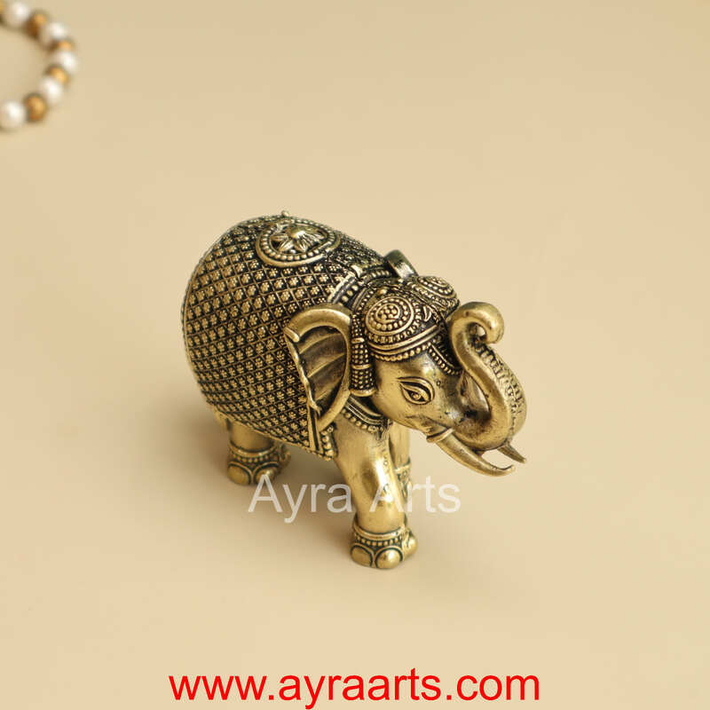 Brass Elephant Premium 3 Inch Height