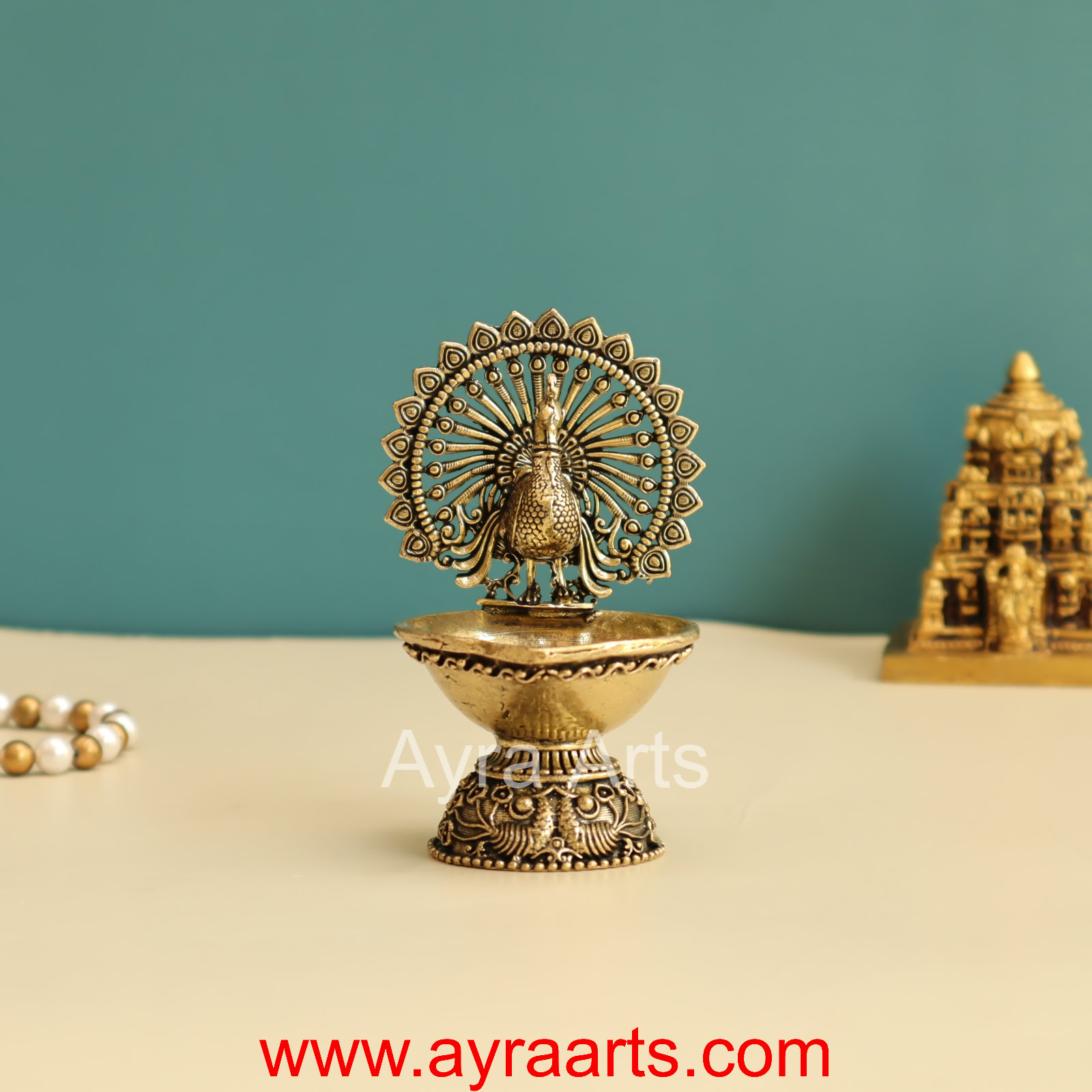 Premium Peacock Designer Diya