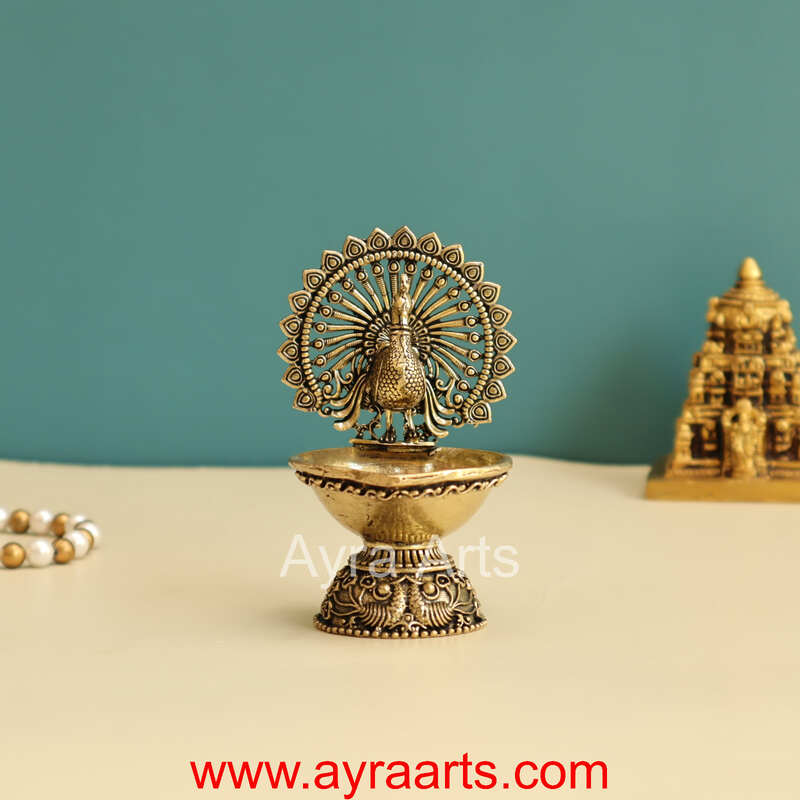 Premium Peacock Designer Diya