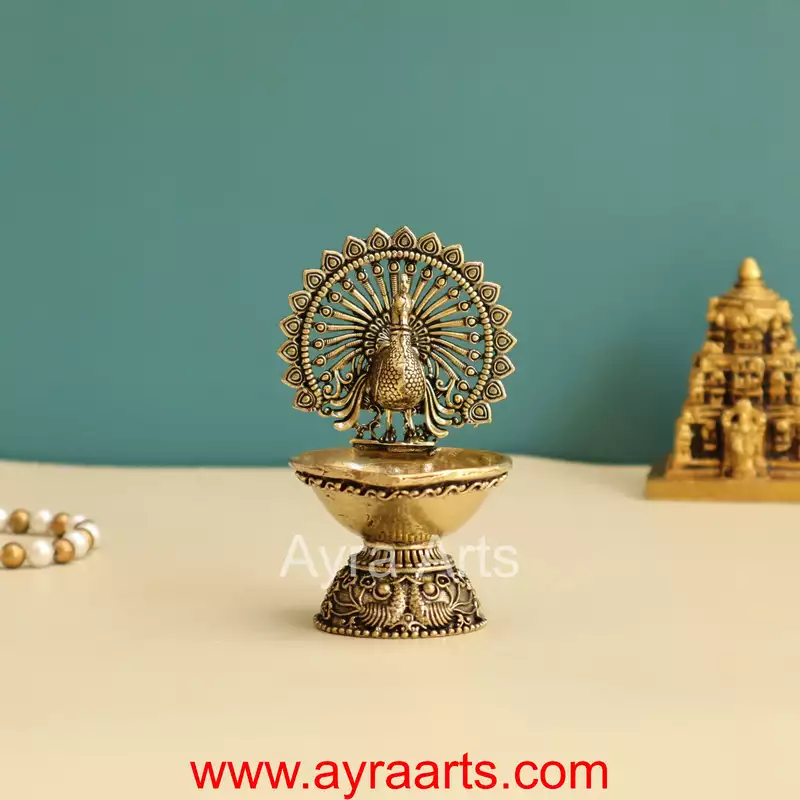Premium Peacock Designer Diya