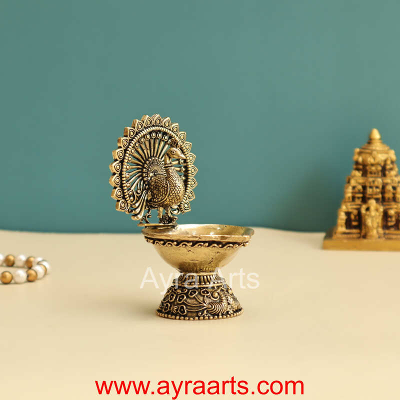 Premium Peacock Designer Diya