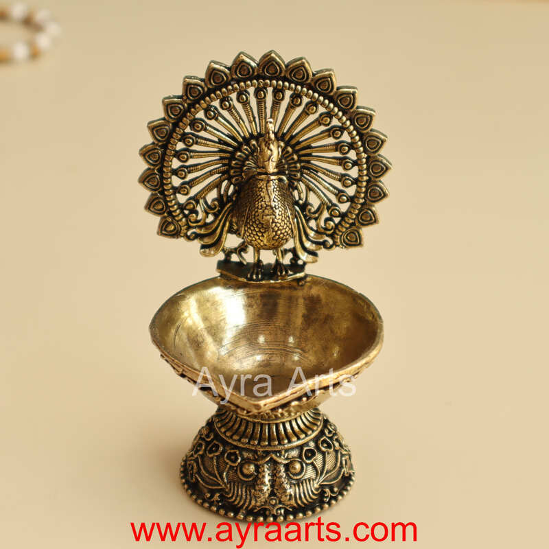 Premium Peacock Designer Diya