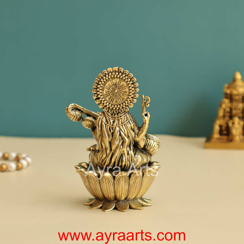 Premium Saraswati Idol 4 Inch Height