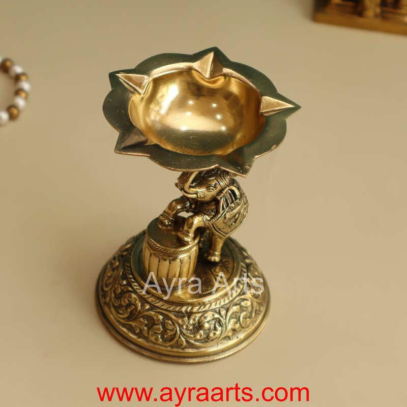 Elephant Diya Premium