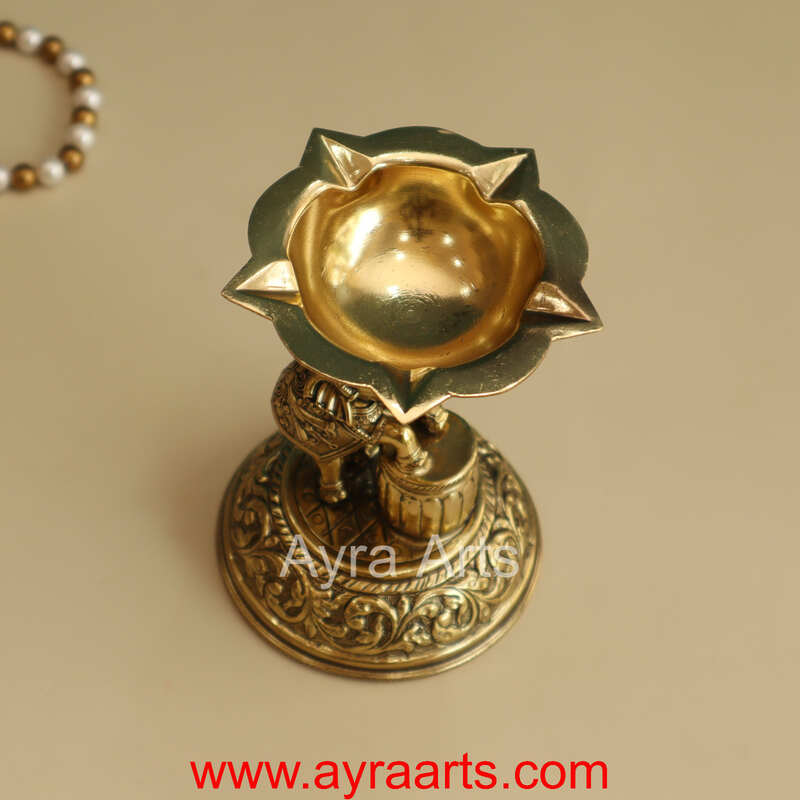 Elephant Diya Premium