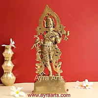 Murlidhar Krishna Brass Statue - 13 Inch Height