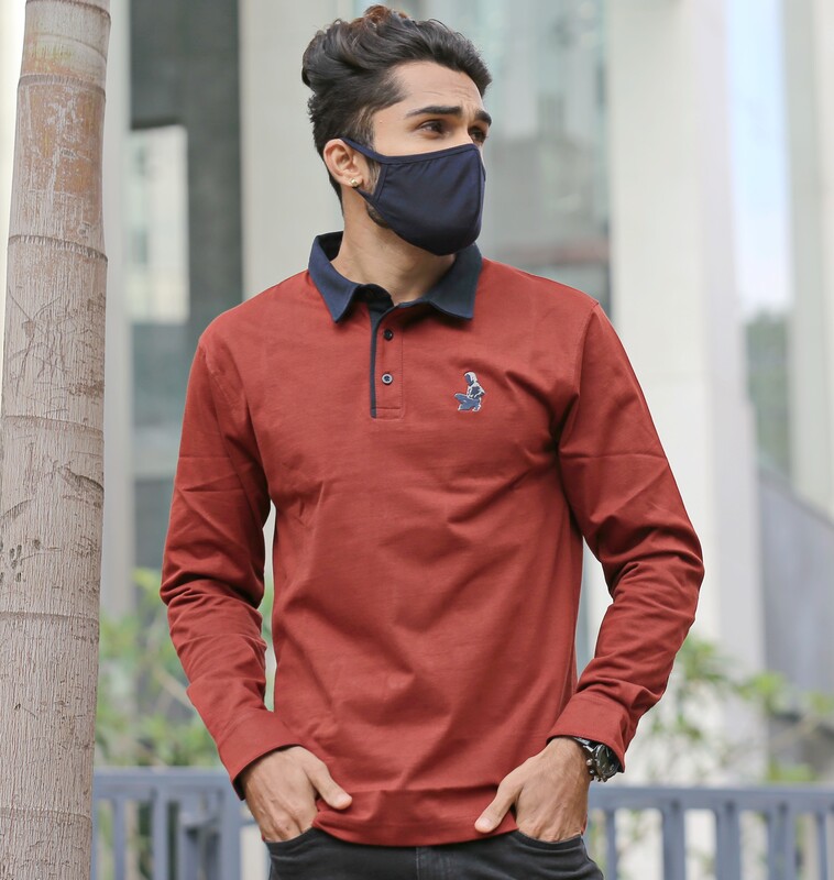 Being Winged -  Polo Shirt (Rust)