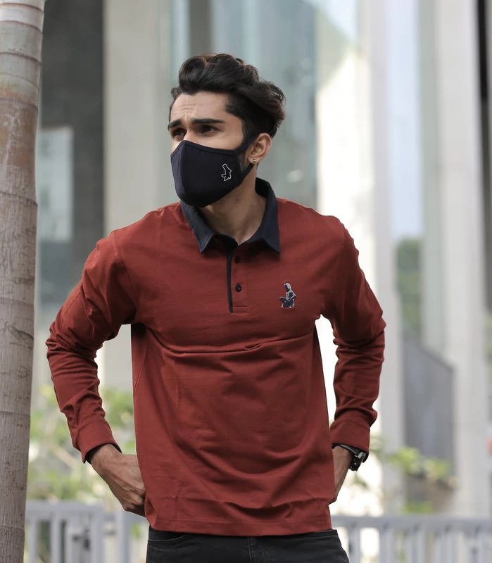 Being Winged -  Polo Shirt (Rust)