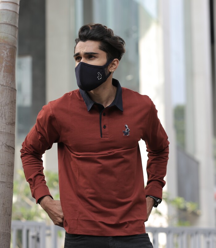 Being Winged -  Polo Shirt (Rust)