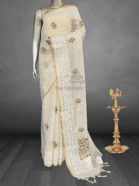 Onam Linen Sarees SWS185