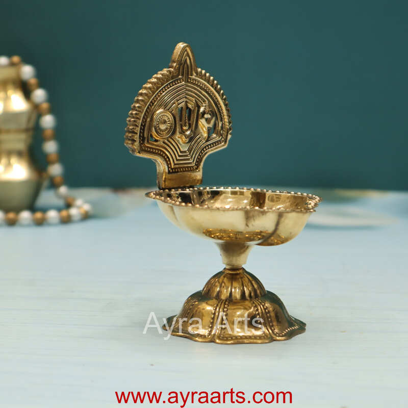 Shank Chakra Namah Diya - 4 Inch Height