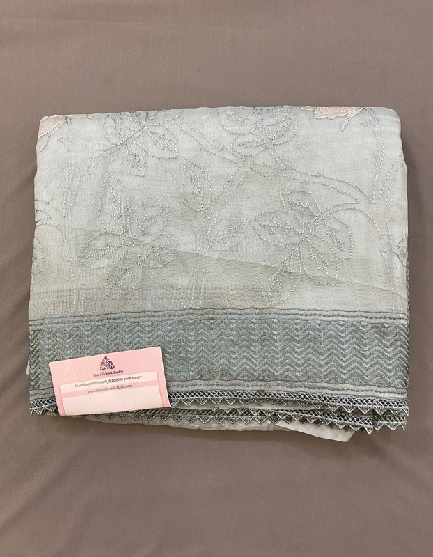 Daisy - Super Net Organza in Thread Embroidery SWS16