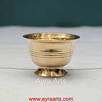 Handcrafted Brass Padam Pyala Chandan Kumkum Haldi Multipurpose Bowl