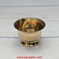 Handcrafted Brass Padam Pyala Chandan Kumkum Haldi Multipurpose Bowl
