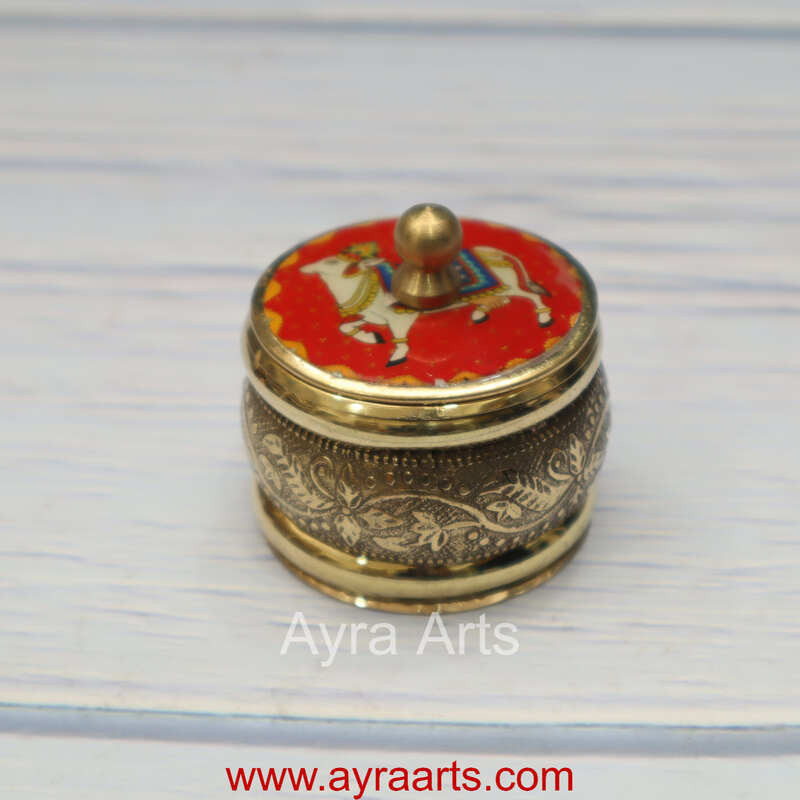 Kum Kum Round Cow Printed - 1.5 Inch Length