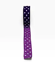 Deep Purple Organza Polka Dot Ribbon-20 Yards-2.5 cms