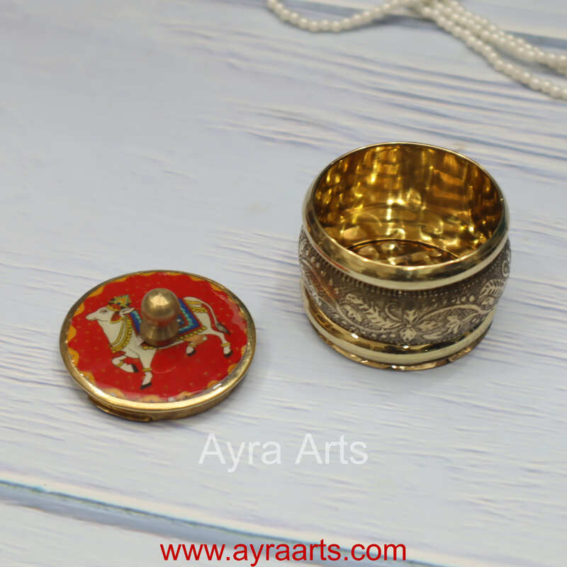 Kum Kum Round Cow Printed - 1.5 Inch Length