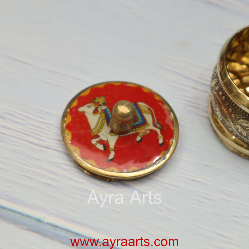 Kum Kum Round Cow Printed - 1.5 Inch Length